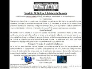 ¿Qué es la asistencia en línea de mantenimiento?
