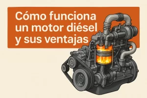 Cómo funciona un motor diésel y sus ventajas