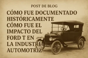 cómo fue documentado históricamente Cómo fue el impacto del Ford T en la industria automotriz