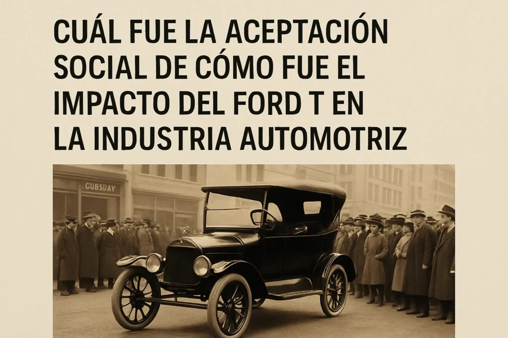 cuál fue la aceptación social de Cómo fue el impacto del Ford T en la industria automotriz