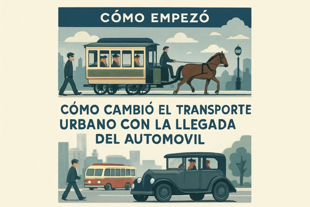 cómo empezó Cómo cambió el transporte urbano con la llegada del automóvil