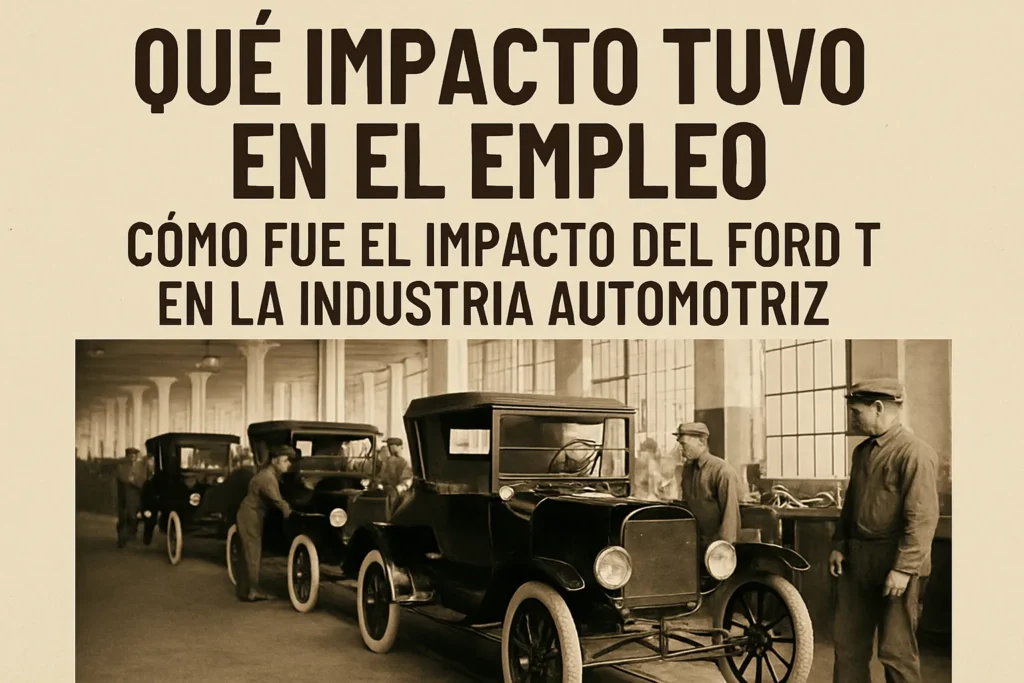 qué impacto tuvo en el empleo Cómo fue el impacto del Ford T en la industria automotriz