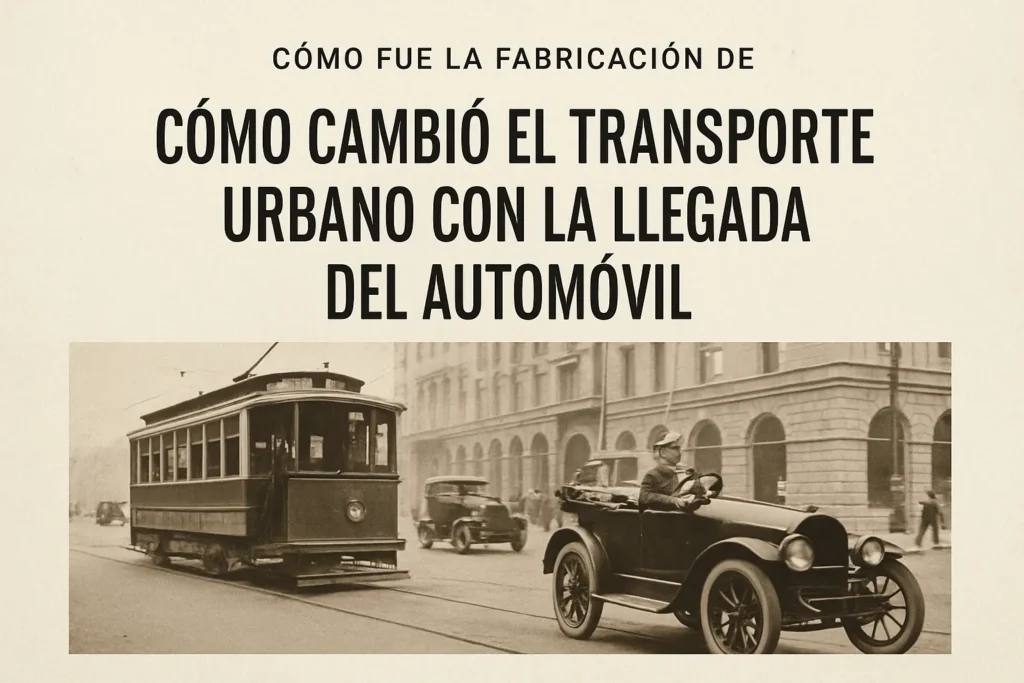cómo fue la fabricación de Cómo cambió el transporte urbano con la llegada del automóvil