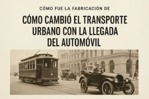 cómo fue la fabricación de Cómo cambió el transporte urbano con la llegada del automóvil