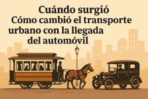 cuándo surgió Cómo cambió el transporte urbano con la llegada del automóvil