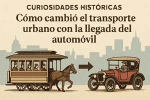 curiosidades históricas de Cómo cambió el transporte urbano con la llegada del automóvil
