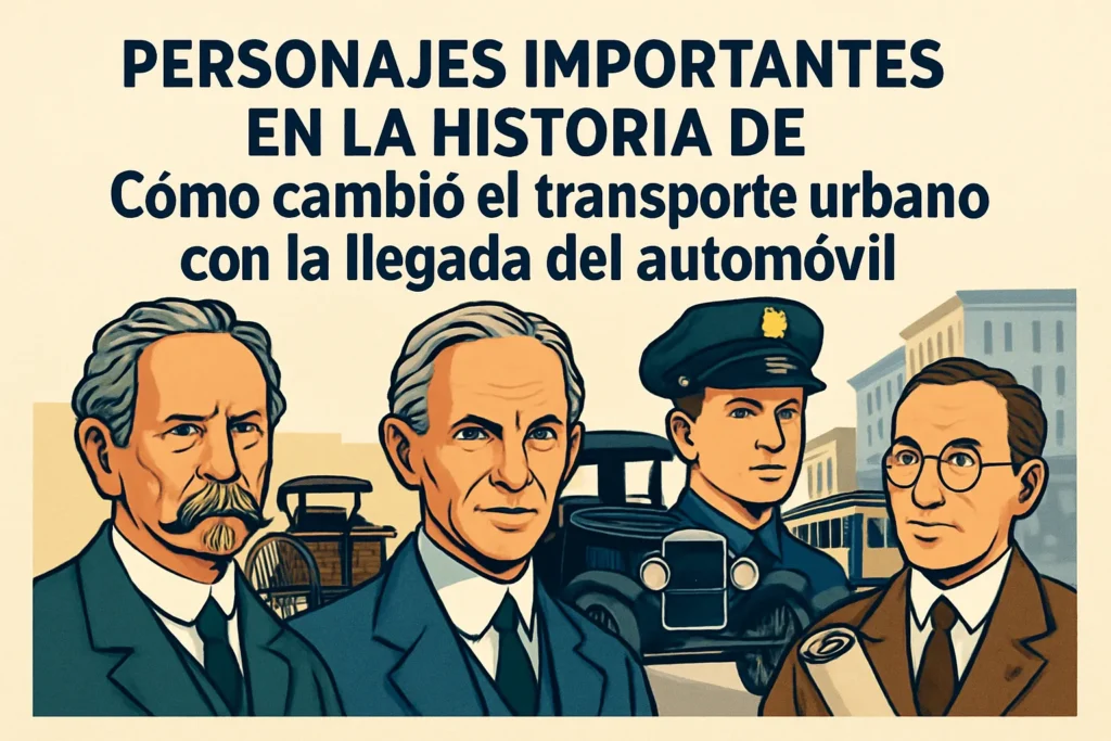 personajes importantes en la historia de Cómo cambió el transporte urbano con la llegada del automóvil