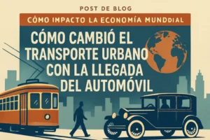 cómo impactó la economía mundial Cómo cambió el transporte urbano con la llegada del automóvil