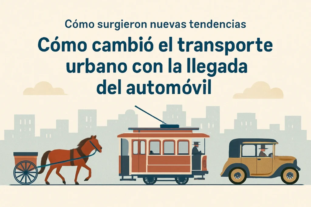 cómo surgieron nuevas tendencias en Cómo cambió el transporte urbano con la llegada del automóvil