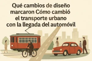 qué cambios de diseño marcaron Cómo cambió el transporte urbano con la llegada del automóvil