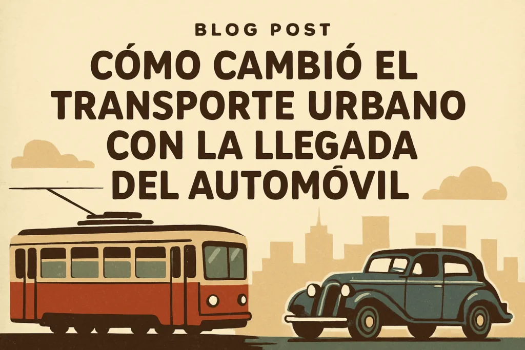 cómo cambió el transporte público por Cómo cambió el transporte urbano con la llegada del automóvil