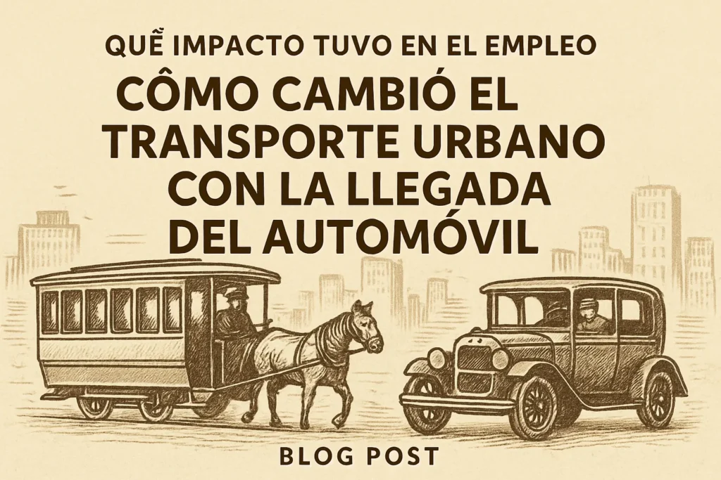 qué impacto tuvo en el empleo Cómo cambió el transporte urbano con la llegada del automóvil