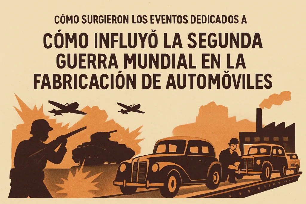 cómo surgieron los eventos dedicados a Cómo influyó la Segunda Guerra Mundial en la fabricación de automóviles