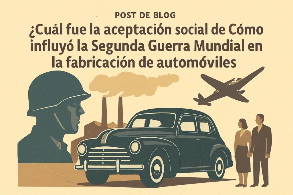 cuál fue la aceptación social de Cómo influyó la Segunda Guerra Mundial en la fabricación de automóviles
