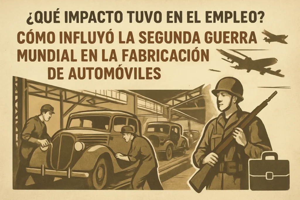 qué impacto tuvo en el empleo Cómo influyó la Segunda Guerra Mundial en la fabricación de automóviles