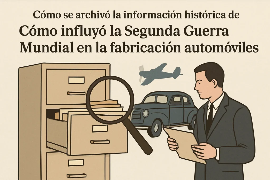 cómo se archivó la información histórica de Cómo influyó la Segunda Guerra Mundial en la fabricación de automóviles