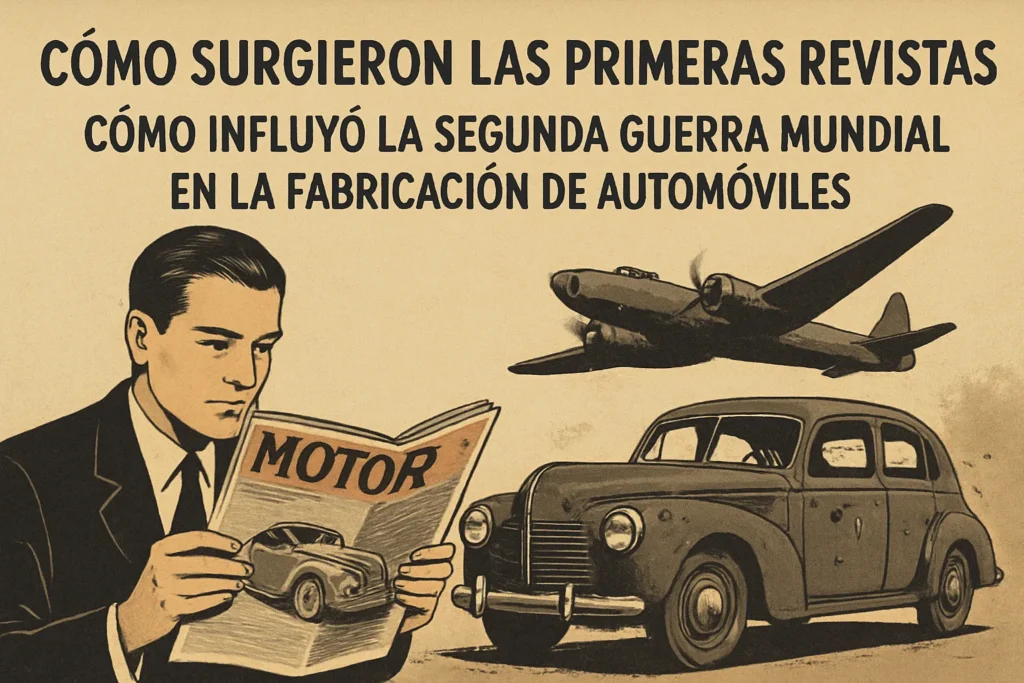 cómo surgieron las primeras revistas sobre Cómo influyó la Segunda Guerra Mundial en la fabricación de automóviles