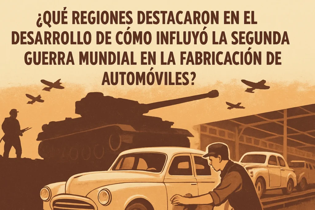 qué regiones destacaron en el desarrollo de Cómo influyó la Segunda Guerra Mundial en la fabricación de automóviles