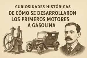 curiosidades históricas de Cómo se desarrollaron los primeros motores a gasolina