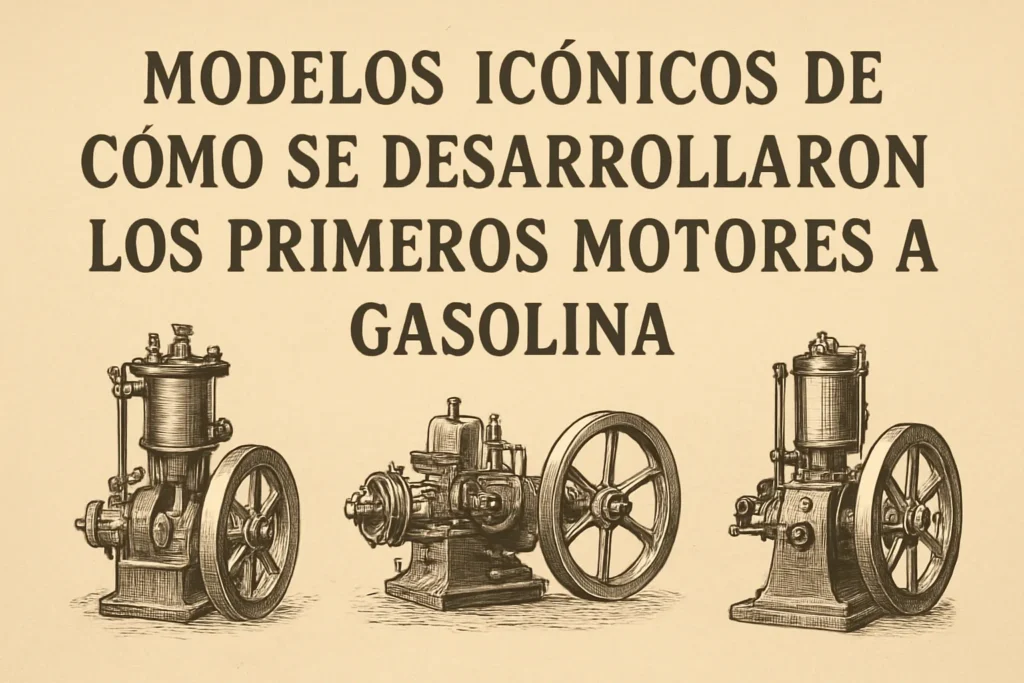 modelos icónicos de Cómo se desarrollaron los primeros motores a gasolina