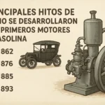 principales hitos de Cómo se desarrollaron los primeros motores a gasolina