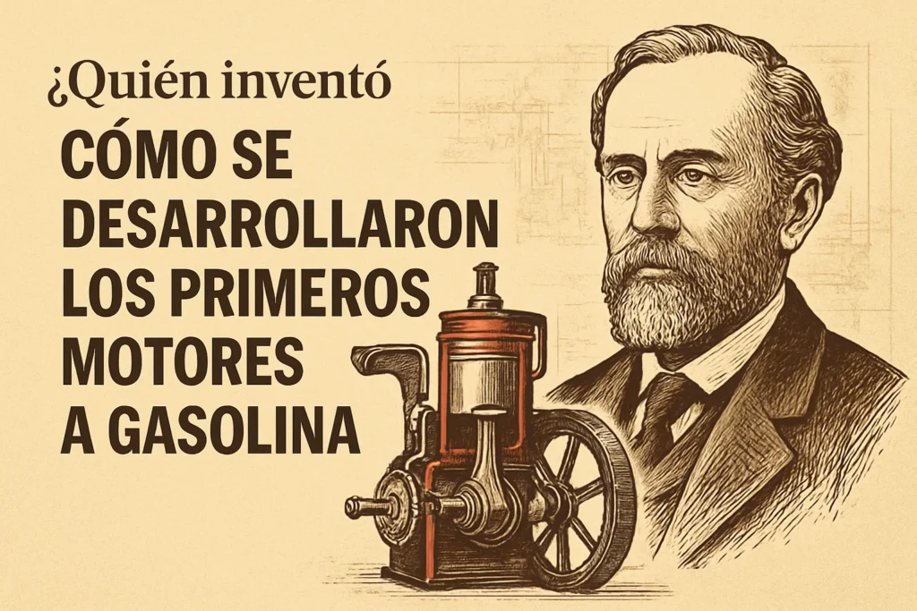 quién inventó Cómo se desarrollaron los primeros motores a gasolina