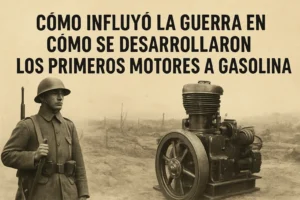 cómo influyó la guerra en Cómo se desarrollaron los primeros motores a gasolina