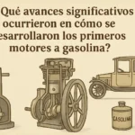 qué avances significativos ocurrieron en Cómo se desarrollaron los primeros motores a gasolina
