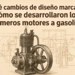 qué cambios de diseño marcaron Cómo se desarrollaron los primeros motores a gasolina