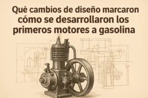 qué cambios de diseño marcaron Cómo se desarrollaron los primeros motores a gasolina