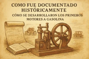 cómo fue documentado históricamente Cómo se desarrollaron los primeros motores a gasolina