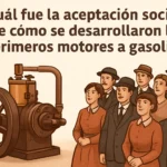 cuál fue la aceptación social de Cómo se desarrollaron los primeros motores a gasolina
