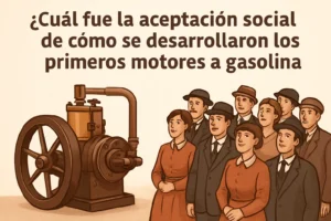 cuál fue la aceptación social de Cómo se desarrollaron los primeros motores a gasolina