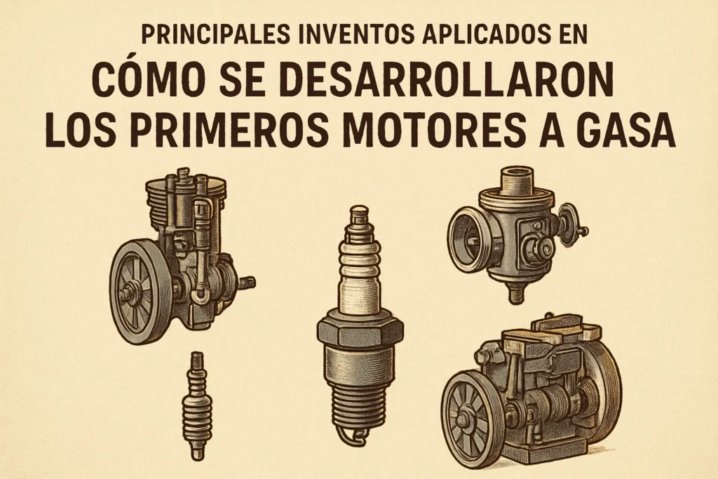 principales inventos aplicados en Cómo se desarrollaron los primeros motores a gasolina