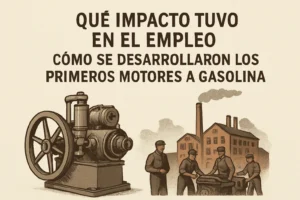 qué impacto tuvo en el empleo Cómo se desarrollaron los primeros motores a gasolina